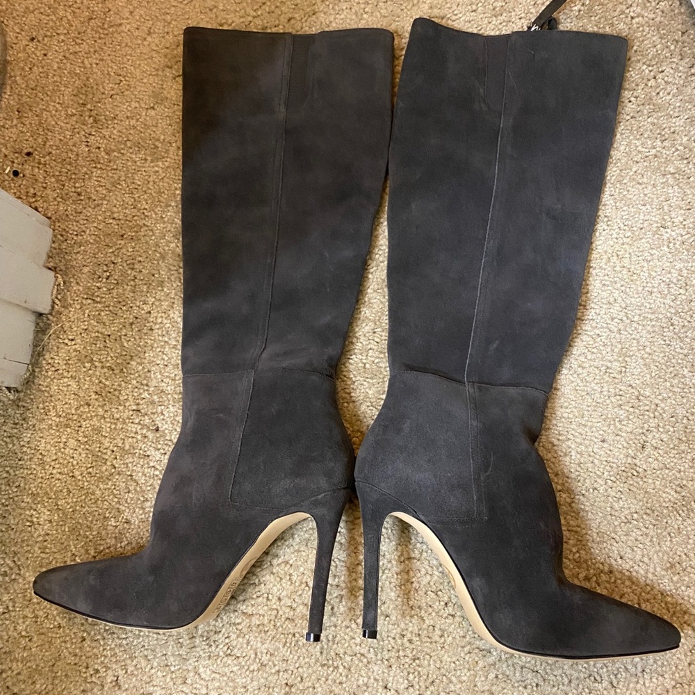 Michael Kors gray suede boots - Picture 3 of 6
